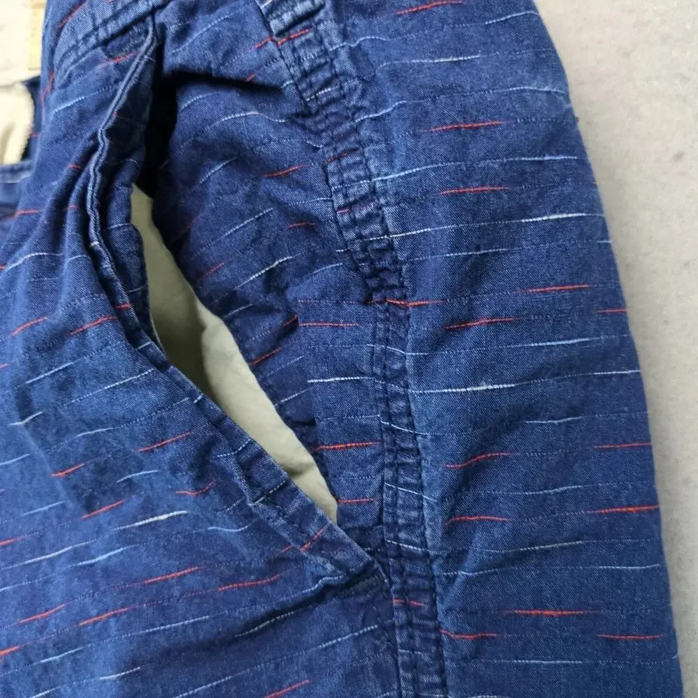 Hollister Beach Prep Fit Blue Multi Shorts Men's 30x7